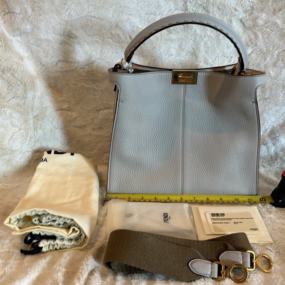 Fendi Peekaboo X-Lite  Medium Cuoio Roma Calf Leather